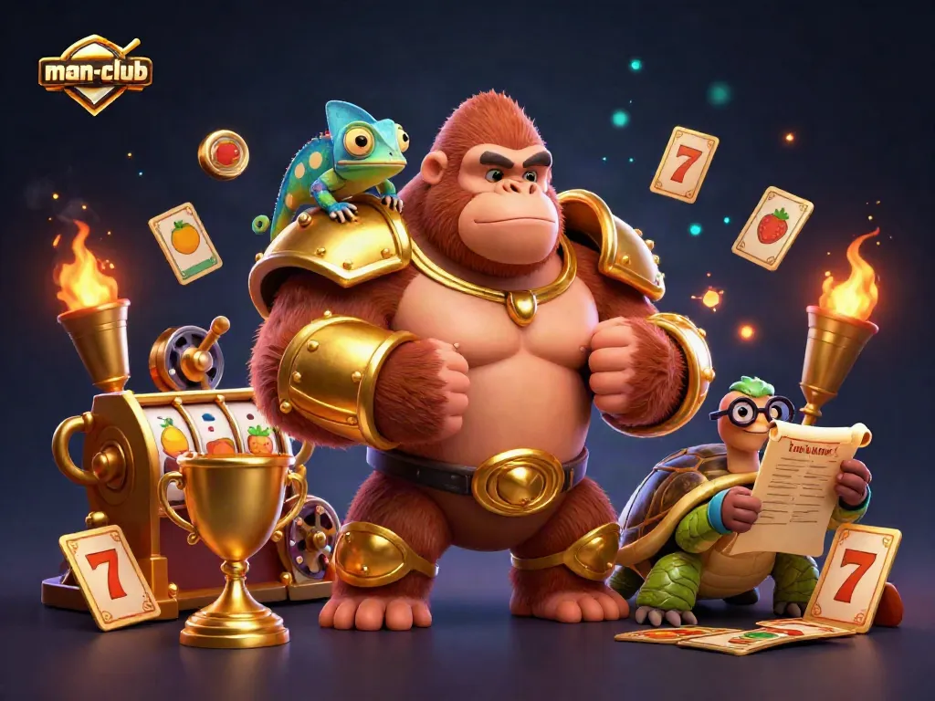 Join the man-club to experience thrilling casino adventures with 3D characters and dynamic game elements.