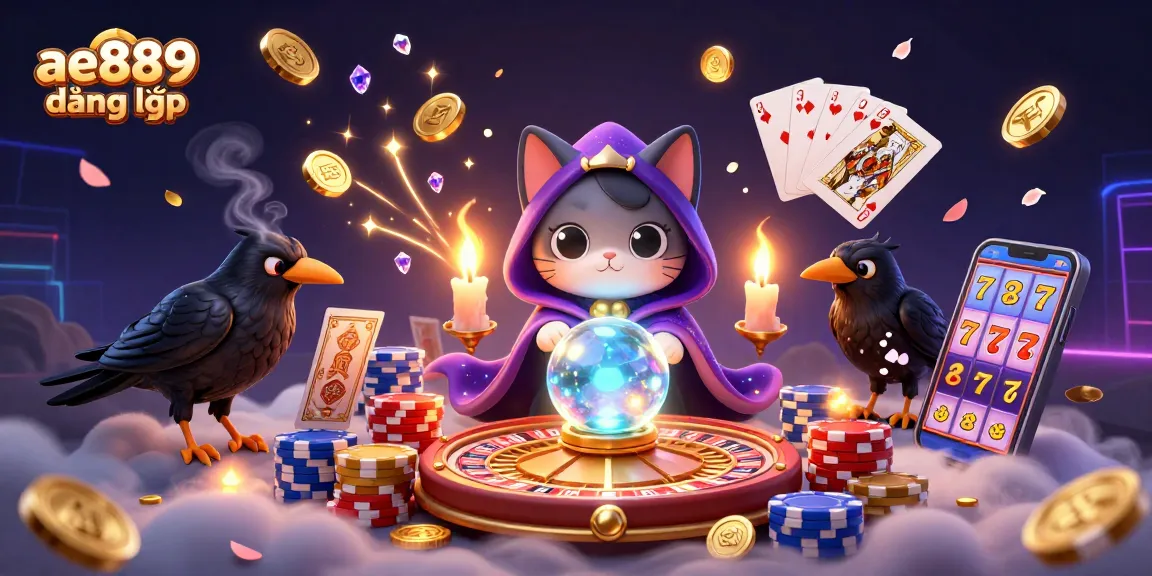 Experience vibrant ae889 đăng nhập interface with 3D magical characters and casino elements