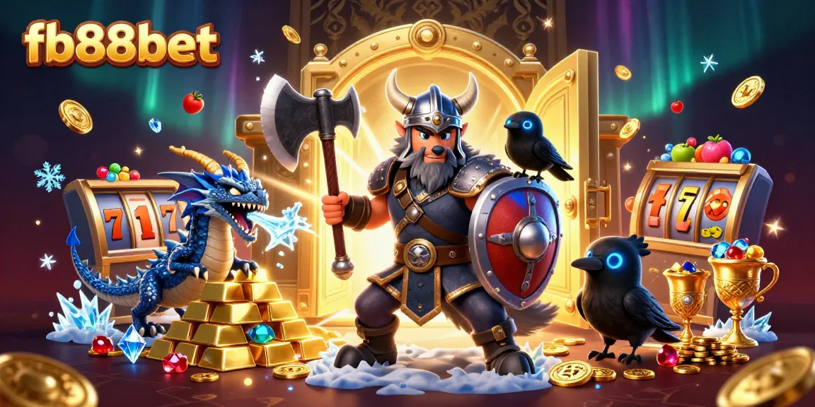 Engage with thrilling action at fb88bet slots featuring Viking wolf warrior and captivating gems.