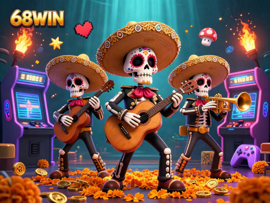 Engage in exciting casino games at 68WIN with vibrant characters and dynamic gaming elements.
