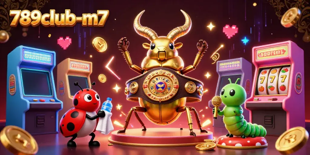 Experience the thrilling action at 789club-m7 with epic casino-themed elements in a vibrant 3D illustration.