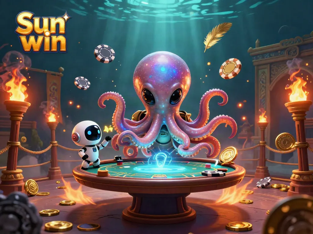 Experience thrilling gameplay at Sun win with colorful characters and casino action.