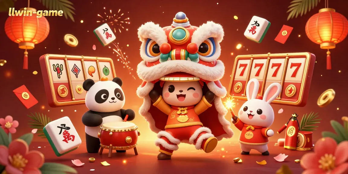 Experience vibrant 3D gaming excitement with llwin-game featuring lively characters and rich casino motifs.