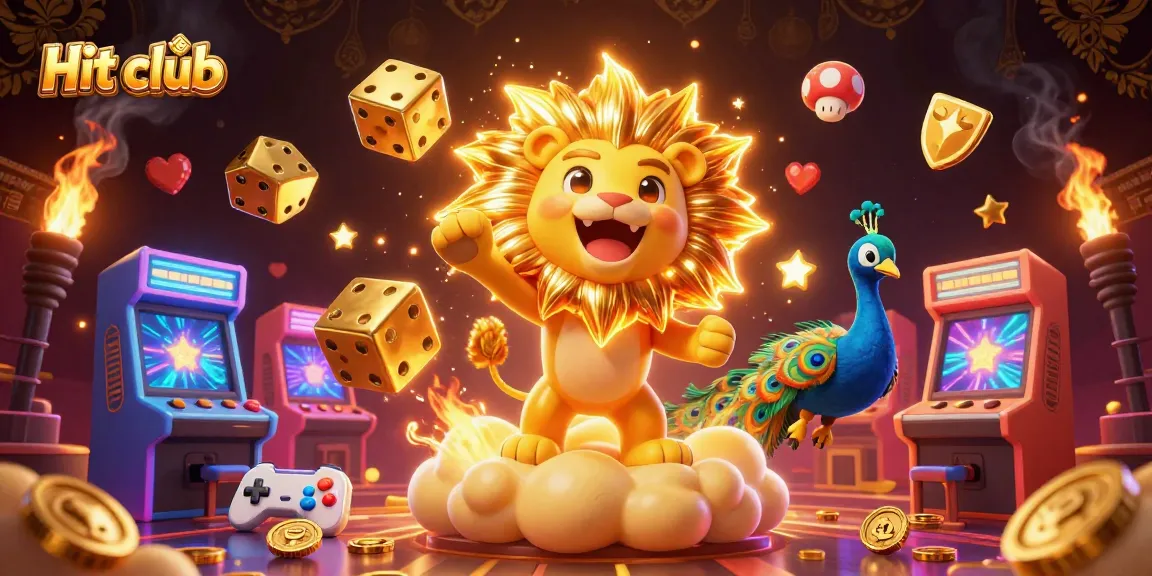 Join the fun at Hit club with vibrant casino-themed 3D art showcasing exciting gaming dynamics.