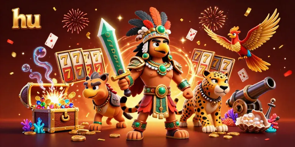 Engage in thrilling wins at hu casino with vibrant characters and dynamic slot elements.