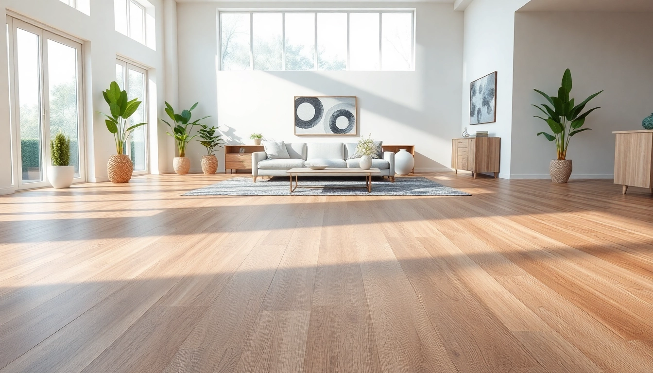 Transform your space with stunning wholesale vinyl plank flooring showcased in an elegant living room.