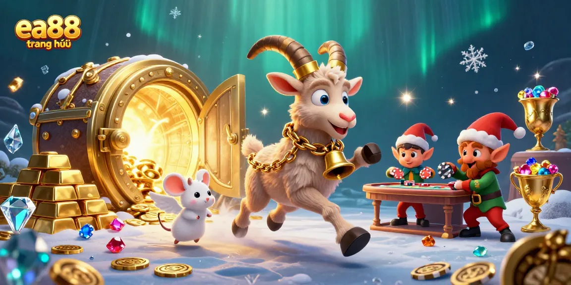Experience the excitement of ea88 trang chủ with playful characters in a lively gaming scene.