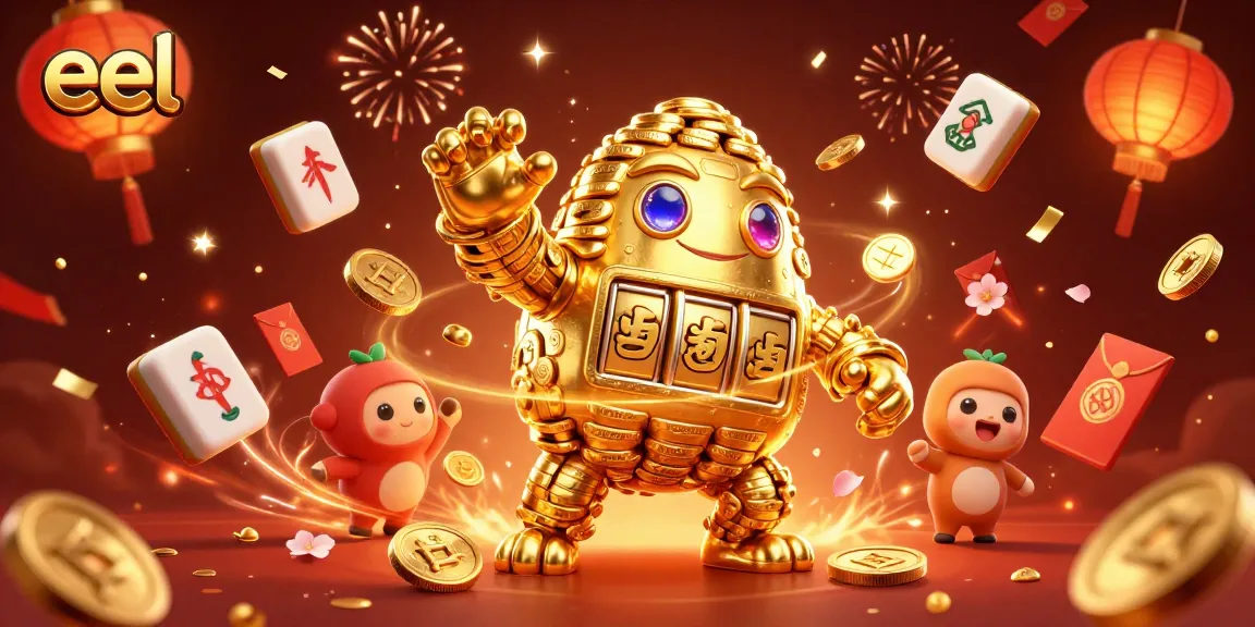 Engage with the thrilling world of eel gambling through a vibrant 3D casino illustration.