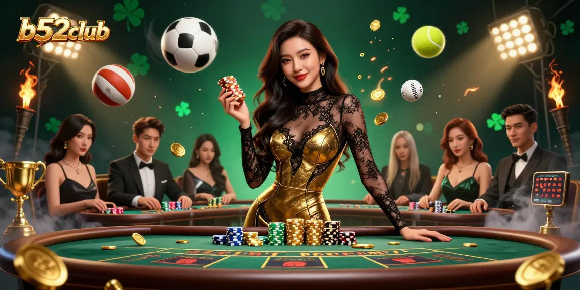 Experience the excitement of b52club with glamorous gameplay and high-value casino chips.