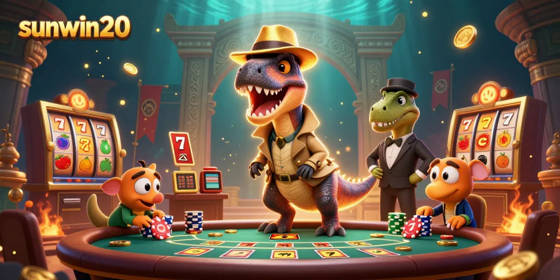 Experience thrilling blackjack action with sunwin20: a velociraptor card counter and pit boss drama.