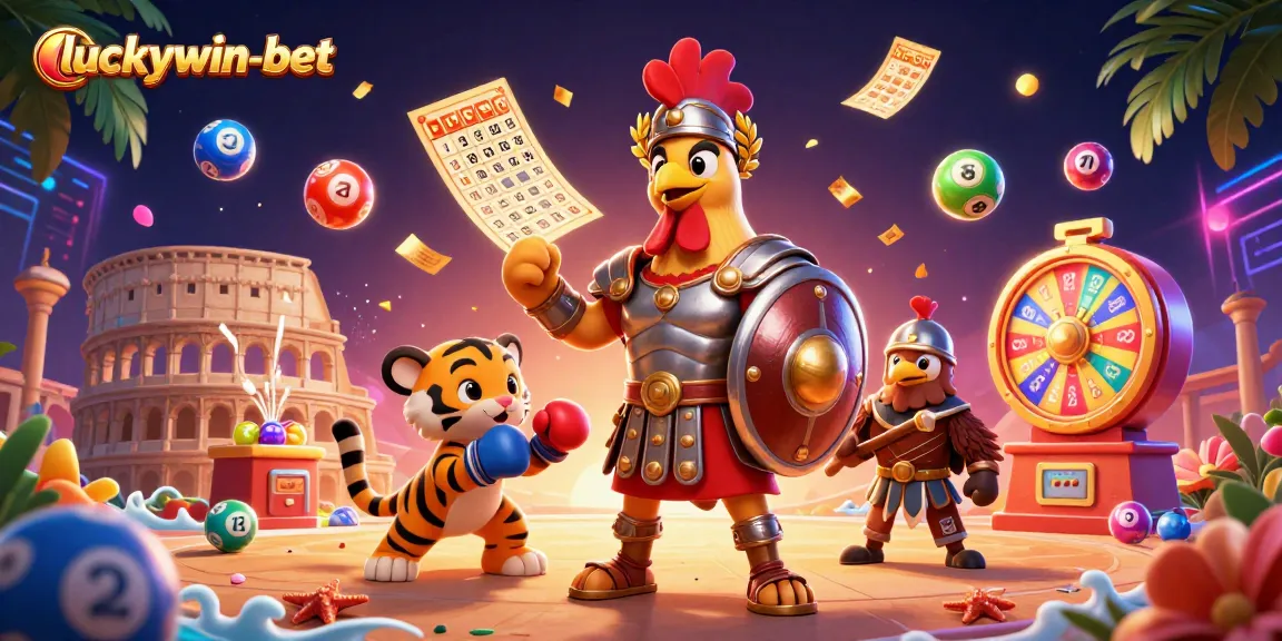 Experience thrilling games at luckywin-bet with dynamic lottery elements and vibrant characters.