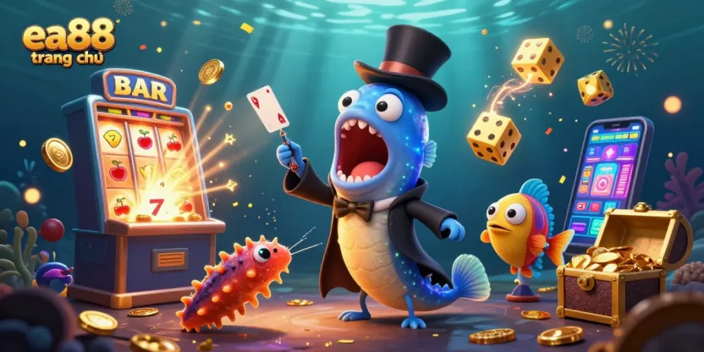 Experience thrilling gameplay at ea88 trang chủ with vibrant 3D casino characters and rich elements.