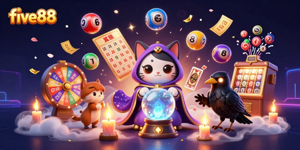 Experience thrilling gameplay at five88 with mystical characters, vibrant elements, and dynamic casino action.