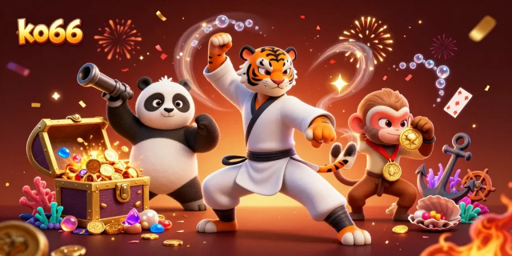 Engage with exciting ko66 slot games featuring vibrant characters and rich casino elements