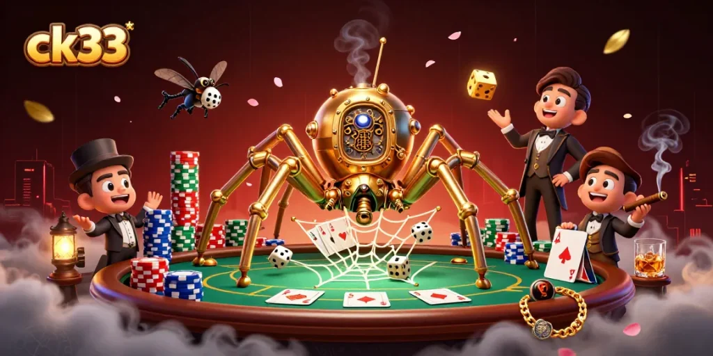 Engage in CK33's thrilling gaming experience through captivating steampunk-inspired visuals.